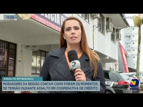 Assalto em Biguaçu: moradores da região contam como foram os momentos de tensão durante assalto