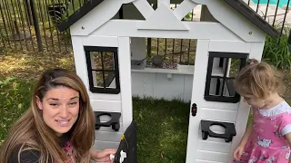 Review of the Backyard Discovery Wooden Kids Playhouse Kitc
