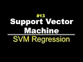 SVM Regression Support Vector Machine Lec 13