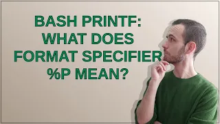 Bash printf what does format specifier P mean