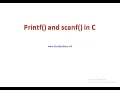 Printf and scanf function in c in hindi