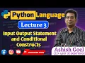 Lec 3 Input Output Statement Python Language