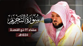 أداء تدب ري خاشع من الشيخ د ماهر المعيقلي لأواخر سـورة التحريم عشاء الخميس ٢٢ ١١ ١٤٤٥هـ 