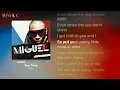 Miguel - Sure Thing (Lyrics)