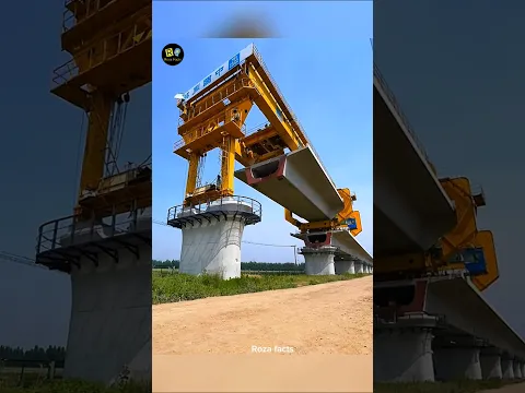 How Do They Lift These Massive Bridge Blocks So High? 😱🏗️ #facts #ytshorts #trending