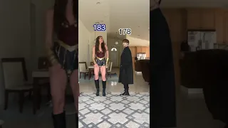 BTS Height Comparison Wonderwoman 