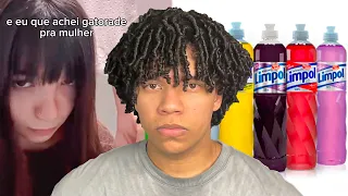 Me defendendo da esquisita mais patética do TikTok que tá me atacando