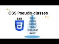 Pseudo Classes in css in Tamil CSS Selectors CSS Tutorial in Tamil