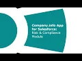 Risk Compliance Module - Company info for Salesforce App