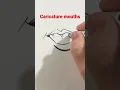 How to draw caricature mouths