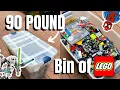 90 POUND BIN of LEGO - 100 Minifigures Cool Parts and More