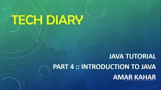Java Fundamentals Tutorial Part 4 Data Types Amar Kahar