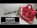 KENZO TOTE BAG RECYCLED COTTON UNBOXING