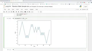A Stochastic Process Modeling a Random Walk with a Python Function Intro Tutorial