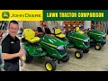 WATCH THIS before you buy your next ride on lawnmower John Deere X350R X350 X380 comparison
