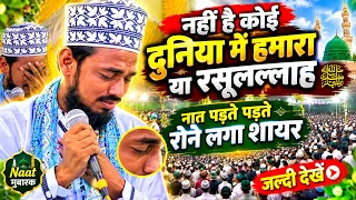 Nahi Hai Koi Duniya me Hamara Ya Rasoolallah Naat | पड़ते हुए रोने लगा शायर Ashhad Raza Barkati Naat