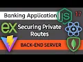 Full Stack Application Protecting Routes with JWT Token Authentication in Node js