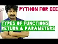Python for eee types of functions return types of parameters python by Seenu sir