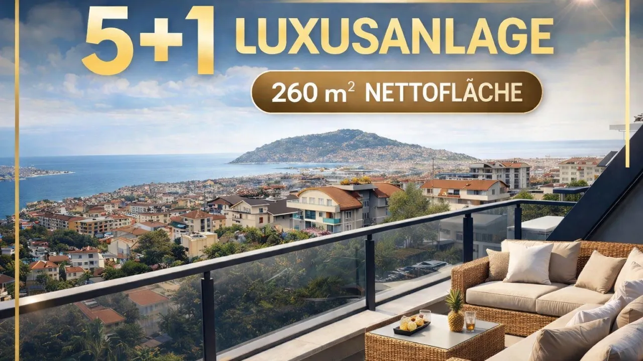 Selected 5+1 Duplex Apartment in Alanya