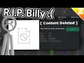ROBLOX DELETED THE FREE BILLY BUNDLE R I P BILLY