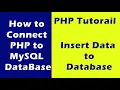 How to connect php to mysql database using phpmyadmin