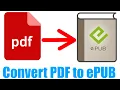 How to Convert PDF to ePUB Easy Fast Tutorial