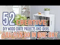 52 Creative DIY Wood Crate Projects And Ideas You Can Do In One Day