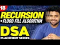 Ep18 - Flood fill algorithm Recursion DSA series by Fraz Codes available