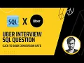 Uber SQL Interview Question Find the Click-to-Book Ratio