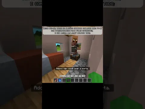 Já pensou os aldeões do Mcpe dublado em português? #minecraft #mcpe