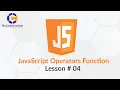 JavaScript Operators Lesson 04 Hindi Urdu