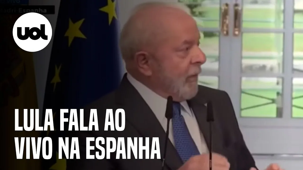 ???? Lula fala ao vivo na Espanha: Presidente participa de encontro com Pedro Sanchéz