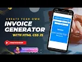 How to Create an Invoice Generator with HTML CSS and JavaScript - Sarfaraz s Coding Club