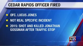 Cedar Rapids police fire officer involved in 2016 shooting