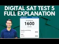 Digital SAT Test 5 Explained By A Perfect Scorer