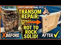 DIY Boat Transom Replacement How to Fix a Rotten Transom Crestliner Revival Part 3