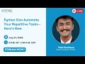 Python Can Automate Your Repetitive Tasks Here s How