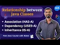 Association HAS-A vs Dependency USES-A vs Inheritance IS-A Java Classes Relationship