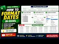 How to Format Dates in Excel Easy Step-by-Step Guide