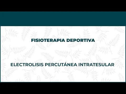 EPI, ELECTROLISIS PERCUTANEA INTRATISULAR   FISIOTERAPIA DEPORTIVA