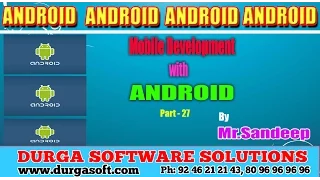Android Mobile Development with Android Part - 27