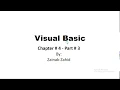 Option Explicit Option Infer Visual Basic Chapter 4 - part 3