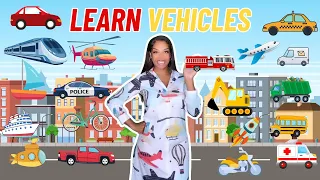 Vehicles Song Learning With Ms Houston Learn Car Train Plane Excavator Truck Helicopter More  Vehicles Song Learning With Ms Houston Learn Car Train Plane Excavator Truck Helicopter More