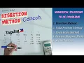 BISECTION METHOD Numerical Analysis Caltech Tagalog