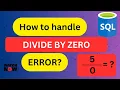 How to handle Divide by Zero error in SQL CASE WHEN NULLIF Advance SQL Interview question