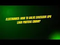 Electronics How to Solve Excessive CPU Load Proteus Error