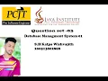Question Set 03 Database Management System Java Institute
