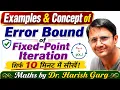 Error Bound of Fixed point iteration method