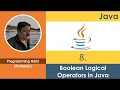 Boolean Logical Operators in java