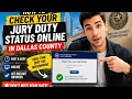 How to check your jury duty status online in Dallas County